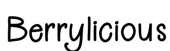 Berrylicious Font Image