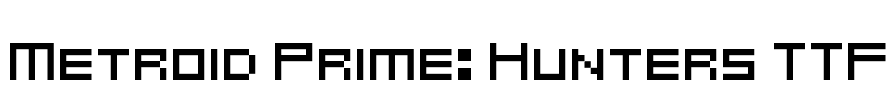 Metroid Prime: Hunters TTF Font Image