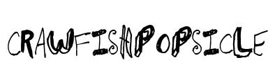 CrawfishPopsicle Font Image