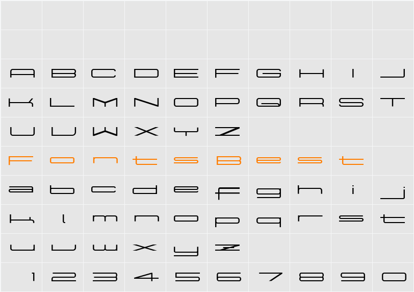 Crawler Character Map