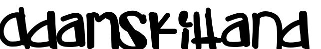 AdamskiHand Font Image