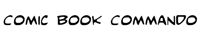 Comic Book Commando Font Image