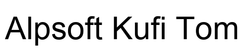 Alpsoft Kufi Tom Font Image