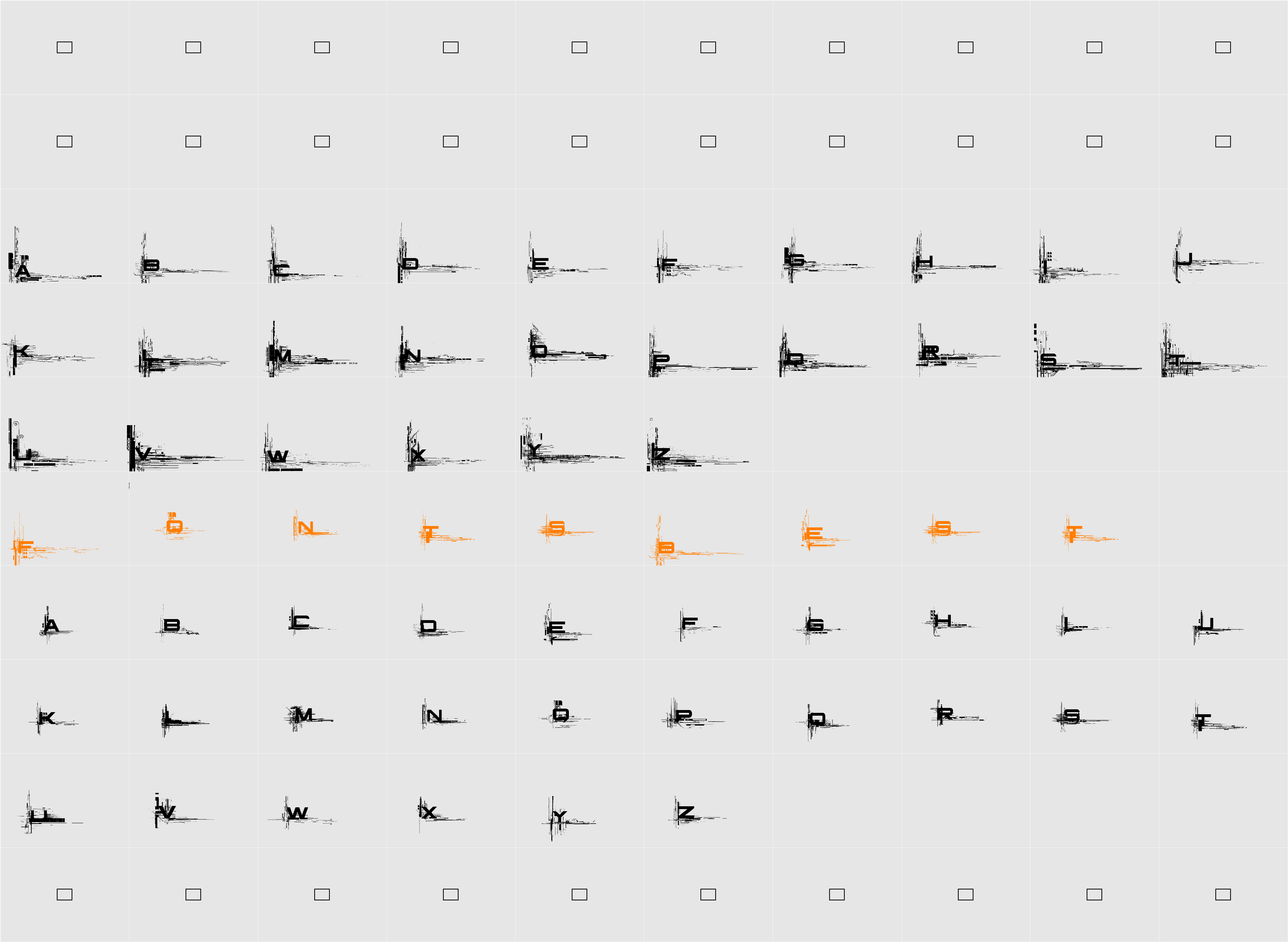 Infinium Guardian Caps Character Map