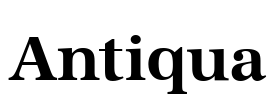 Antiqua Font Image