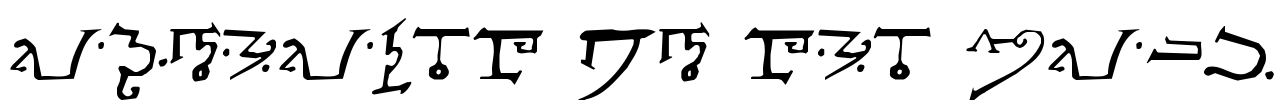 Alphabet of the Magi Font Image