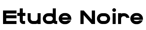 Etude Noire Font Image