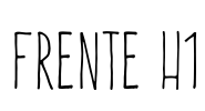 Frente H1 Font Image