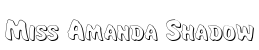 Miss Amanda Shadow Font Image