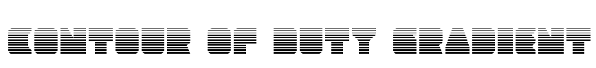 Contour of Duty Gradient Font Image