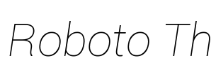 Roboto Th Font Image