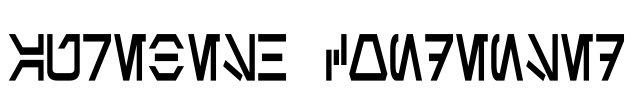 Aurebesh Condensed Font Image