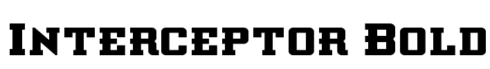 Interceptor Bold Font Image