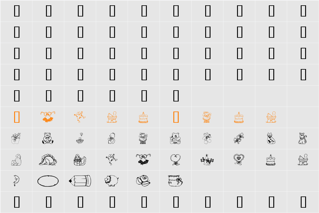 Country Cuties Character Map