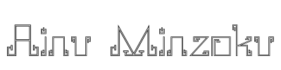 Ainu Minzoku Font Image