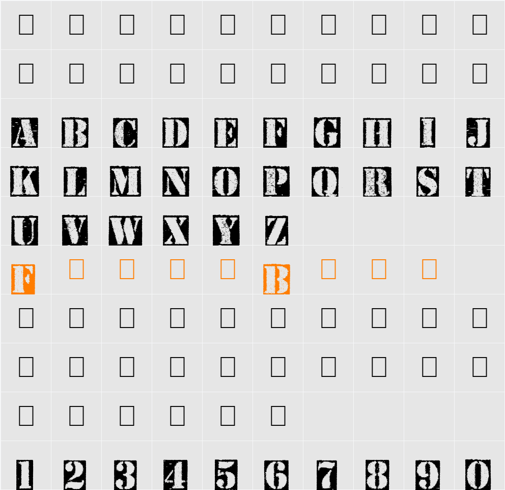 Carton Character Map