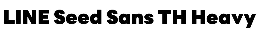 LINE Seed Sans TH Heavy Font Image