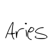 Aries Font Image