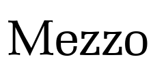 Mezzo Font Image