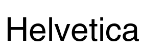 Helvetica Font Image