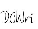 DCWri Font Image