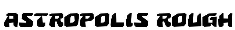 Astropolis Rough Font Image