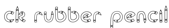 CK Rubber Pencil Font Image