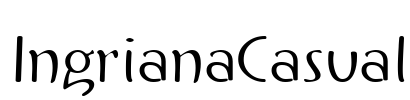 IngrianaCasual Font Image