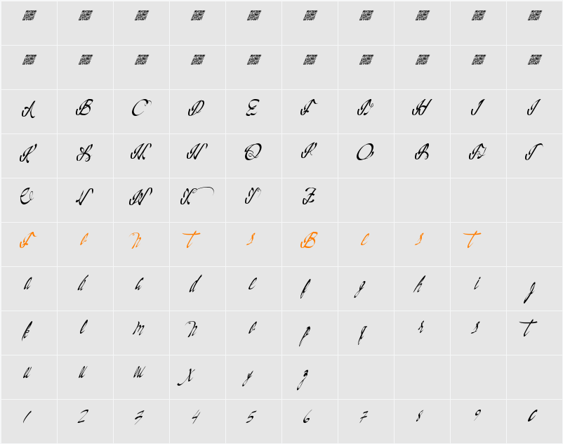 CaliforniaDelights Character Map