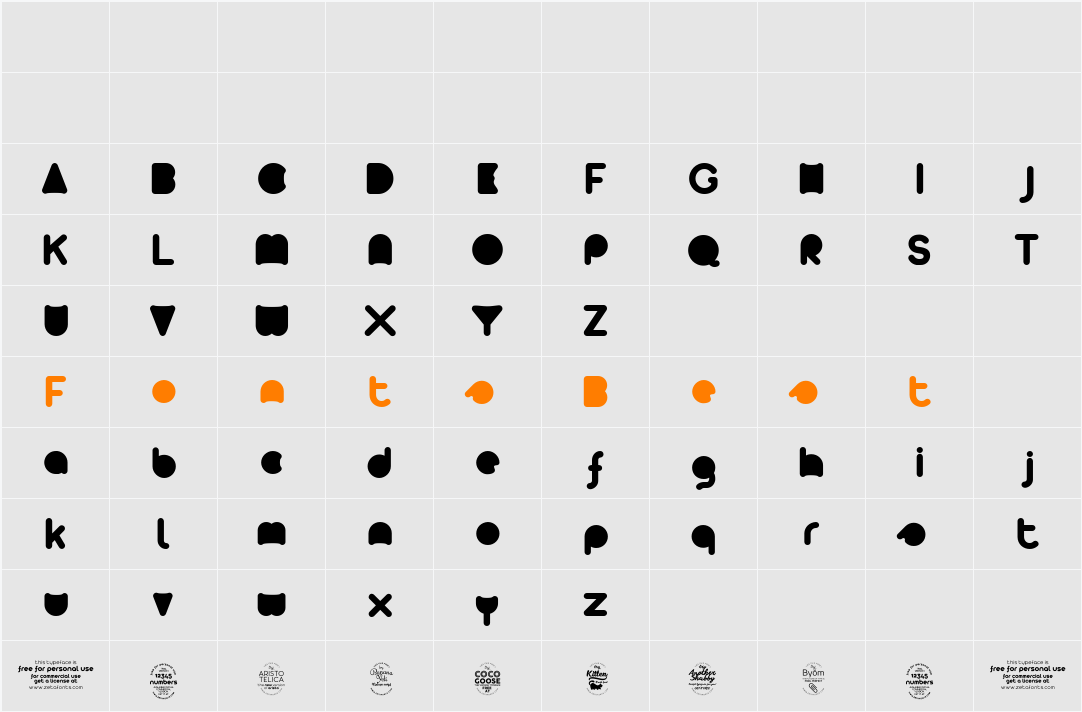 Arista 2.0 Alternate full Character Map