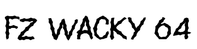 FZ WACKY 64 Font Image