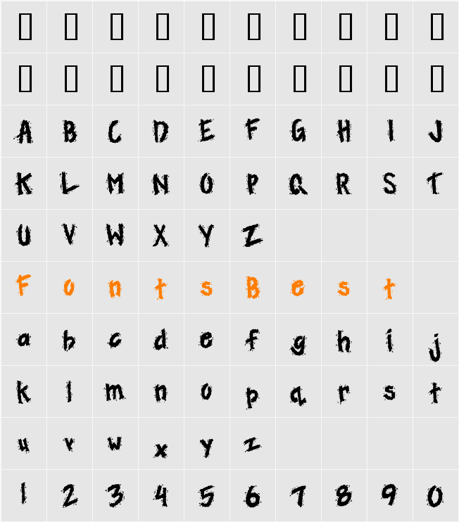 CK Muddy Character Map