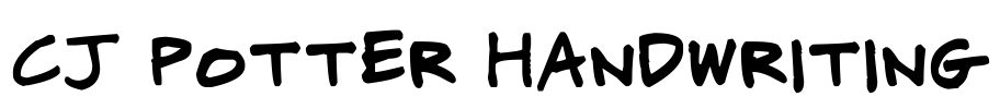 CJ Potter Handwriting Font Image