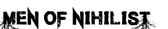 Men of Nihilist Font Image