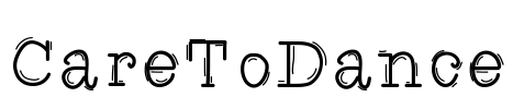 CareToDance Font Image