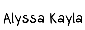 Alyssa Kayla Font Image