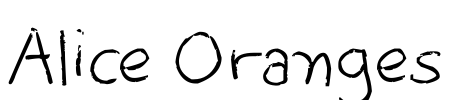 Alice Oranges Font Image