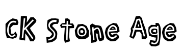 CK Stone Age Font Image