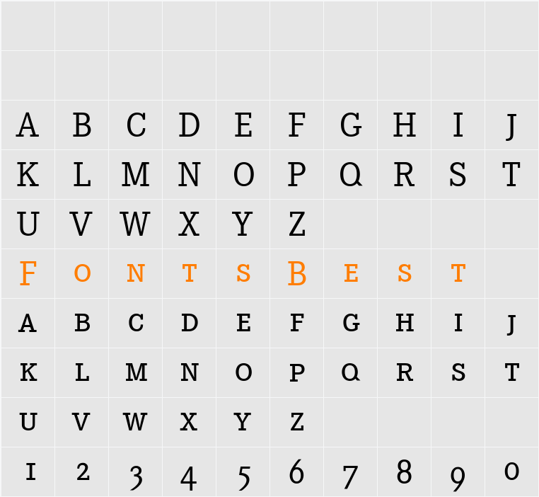 Corporate E Expert BQ Character Map