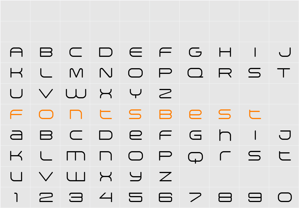 Arkitech Round Character Map