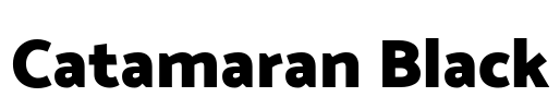 Catamaran Black Font Image