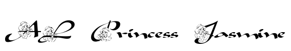 AL Princess Jasmine Font Image