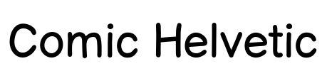 Comic Helvetic Font Image