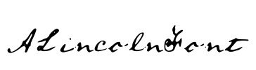 ALincolnFont Font Image