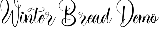 Winter Bread Demo Font Image