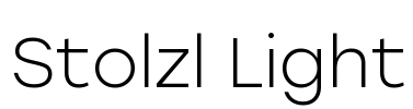 Stolzl Light Font Image