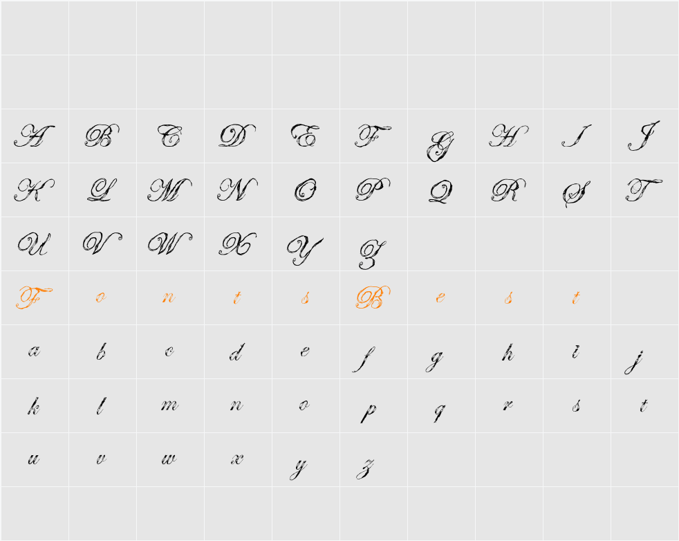 Antatomy Character Map