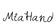 MiaHand Font Image