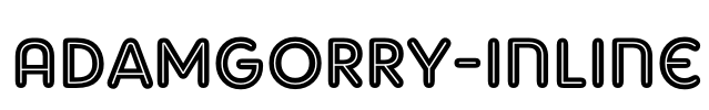 AdamGorry-Inline Font Image