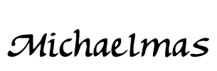 Michaelmas Font Image